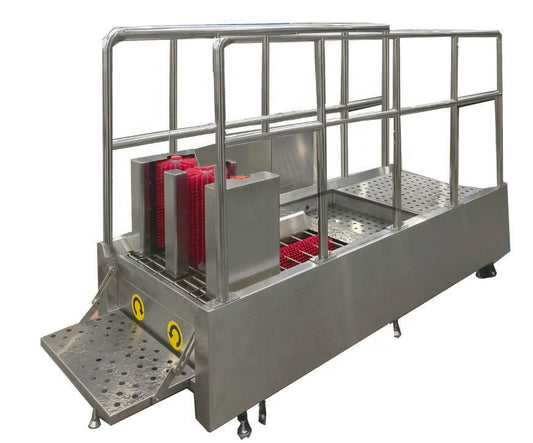 Automatic Non-Contact Hygiene Cleaning Station Customized Water Boots Shoe Sole Hand Washing Disinfection Washer Machine