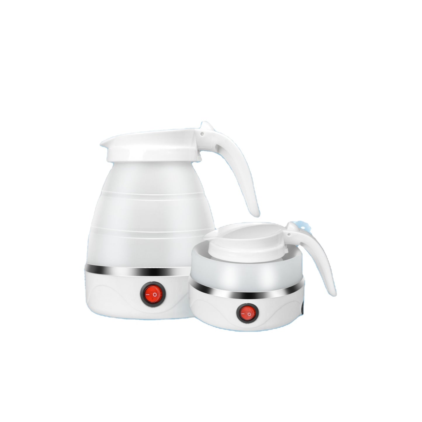 Travel Kettle Electric Small Foldable Portable Kettle,Silicone Collapsible Heating Water Boiler Tea Pot for Camping