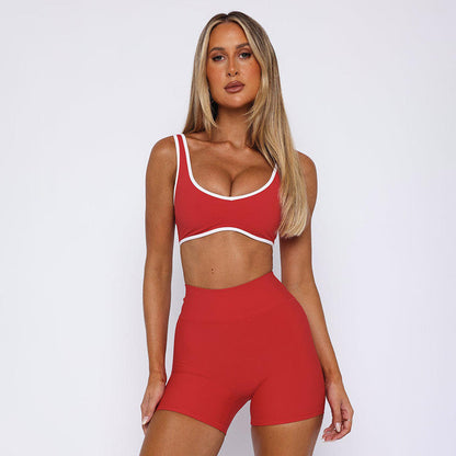 Custom Nylon Spandex Sport Bra 2025 U Back Sports Bra Breathable High Impact Sports Bra Women