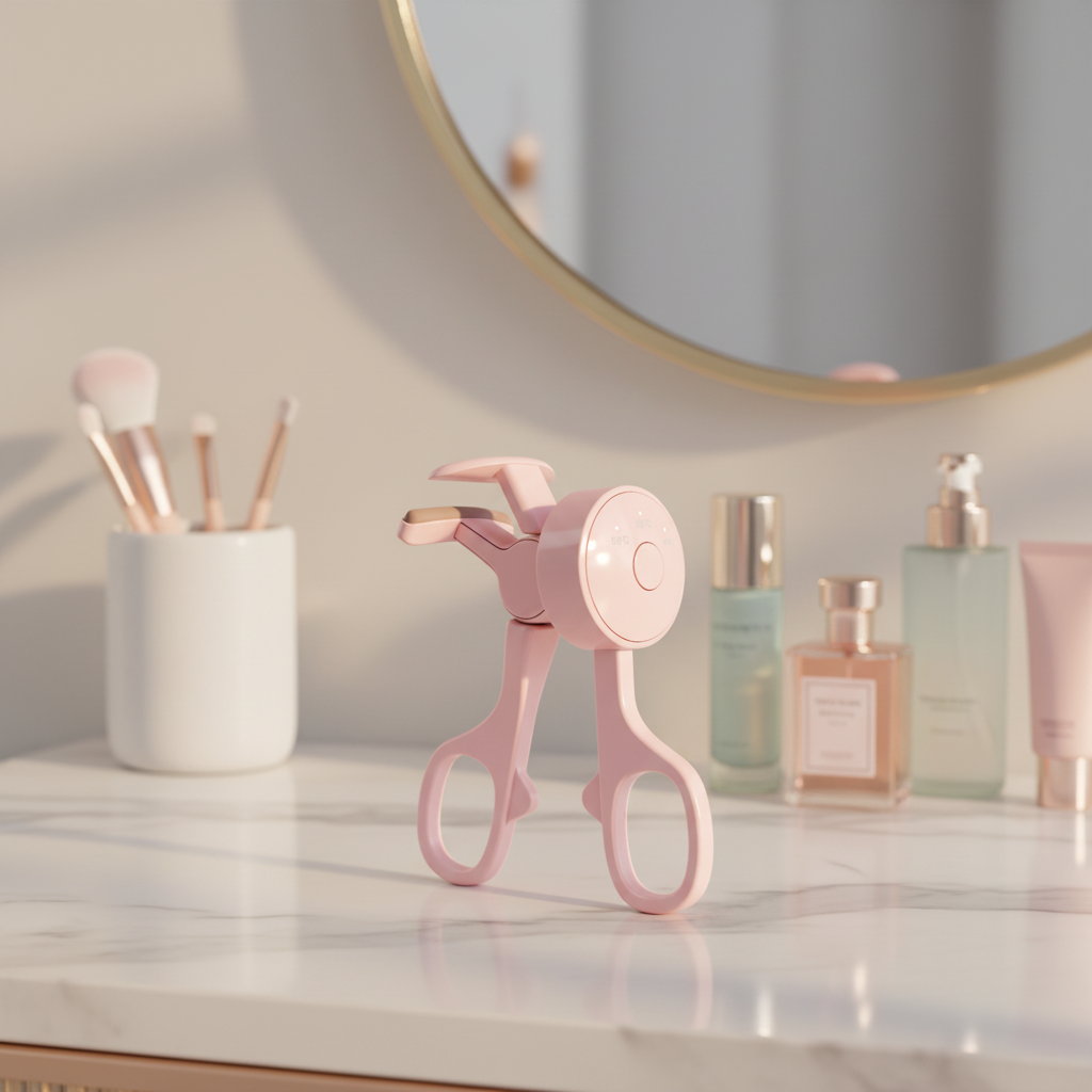 Newly Upgraded Mini Plastic Electric Eyelash Curler Perm USB Rechargeable Clip Three-Temperature Control Memory Makeup Guangdong