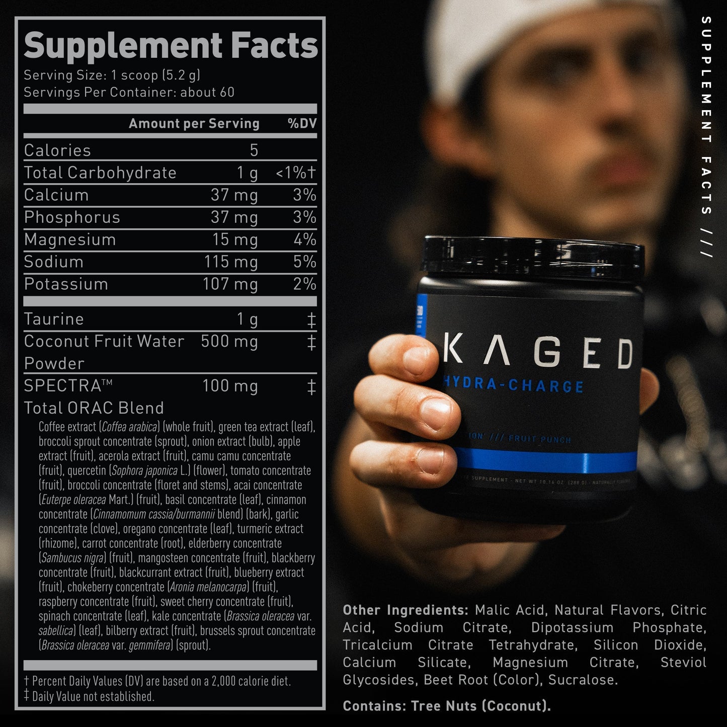 Kaged Hydra-Charge Electrolyte Drink Mix