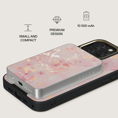 Golden Coral - Pink Magnetic Power Bank