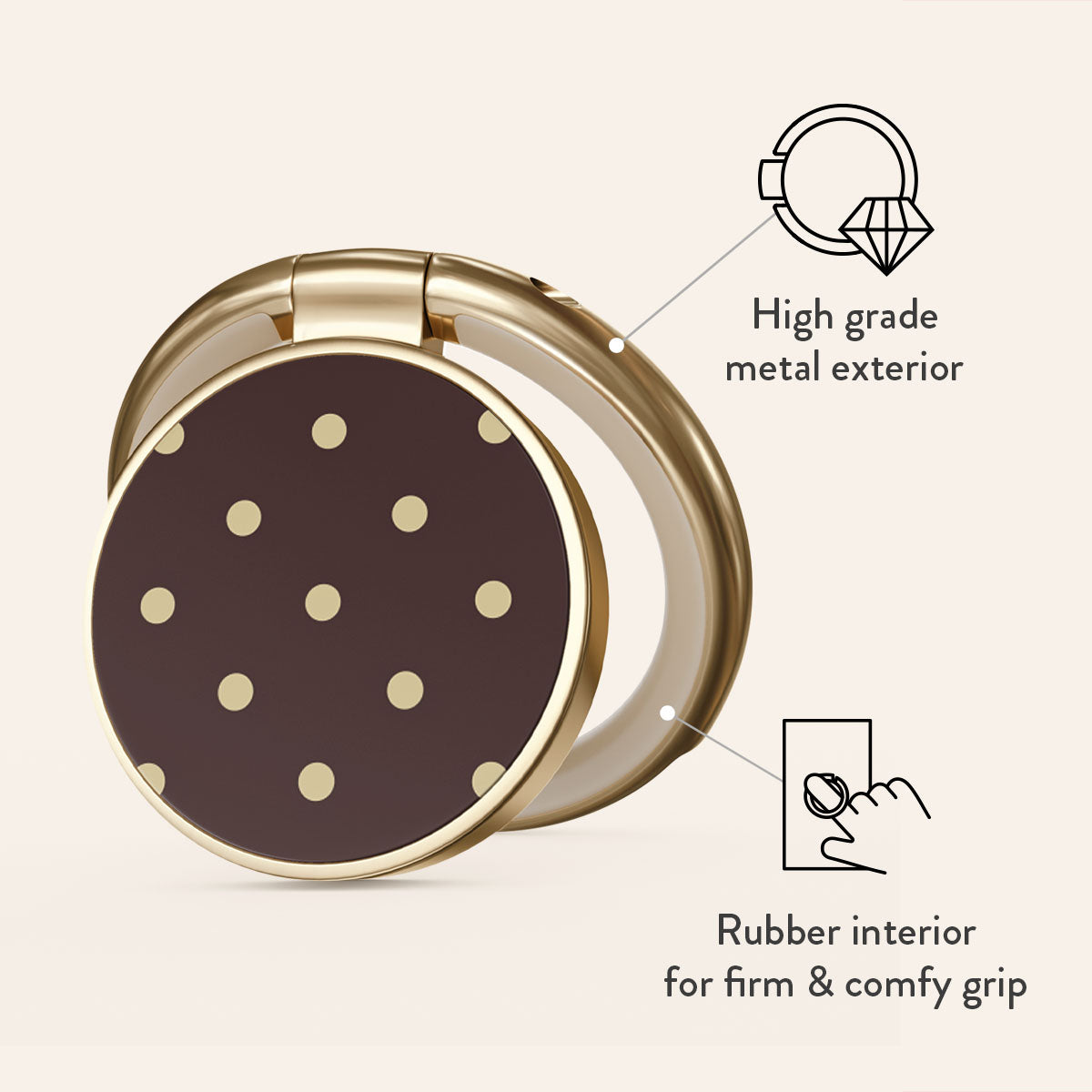 Sorry Busy - Adhesive Ring Holder