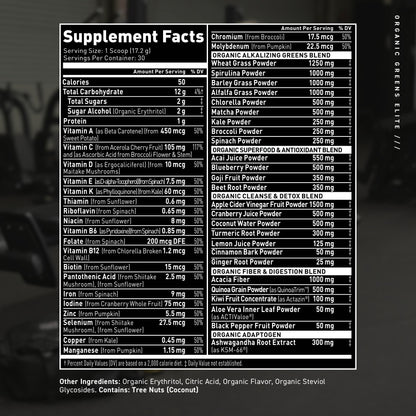 Kaged Organic Greens Elite Superfood Drink