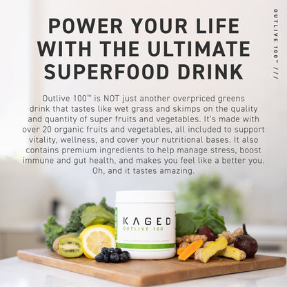 Kaged Outlive 100™ Organic Superfood Greens