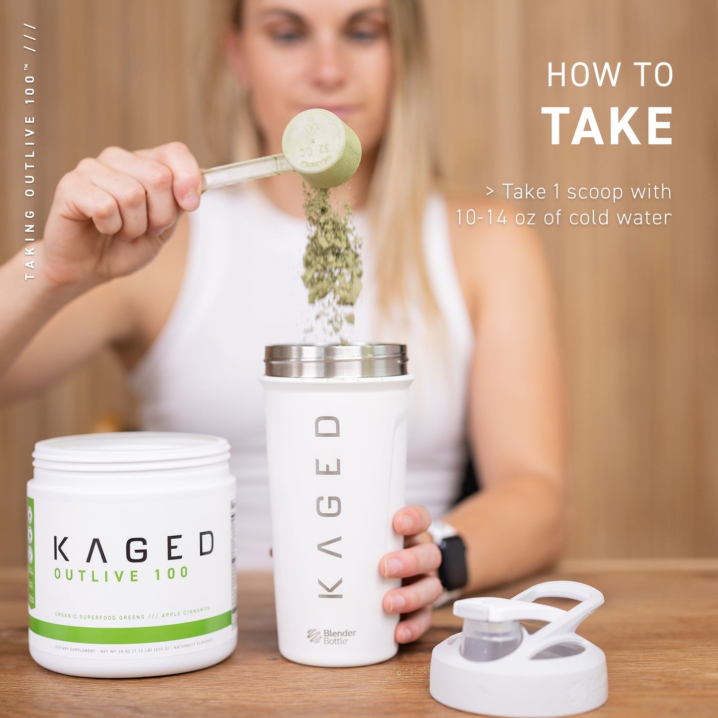 Kaged Outlive 100™ Organic Superfood Greens