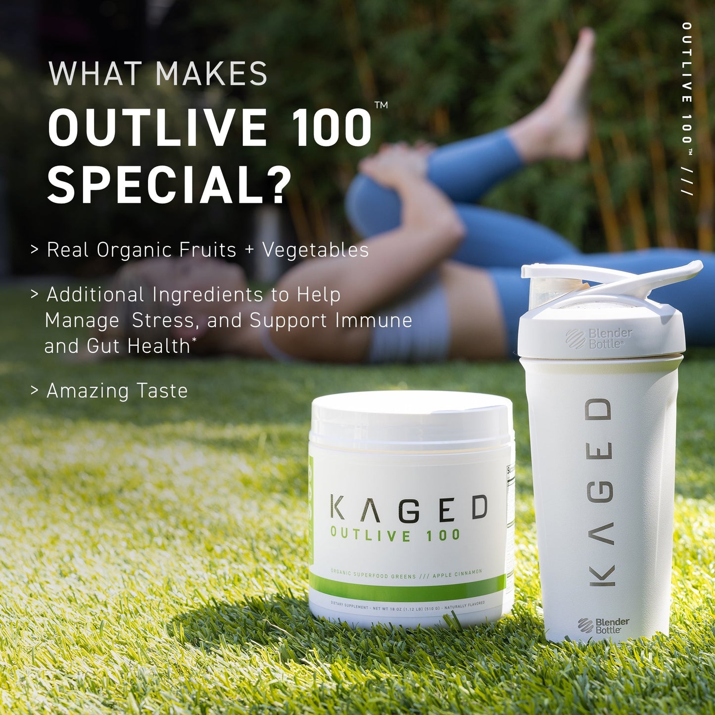 Kaged Outlive 100™ Organic Superfood Greens
