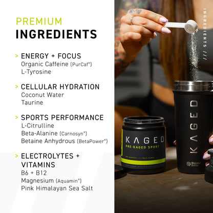 Kaged Pre-Kaged Sport Pre-Workout Formula