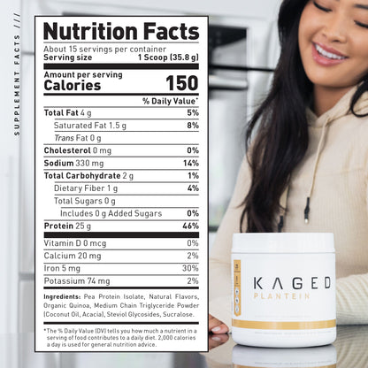 Kaged Plantein Protein Powder