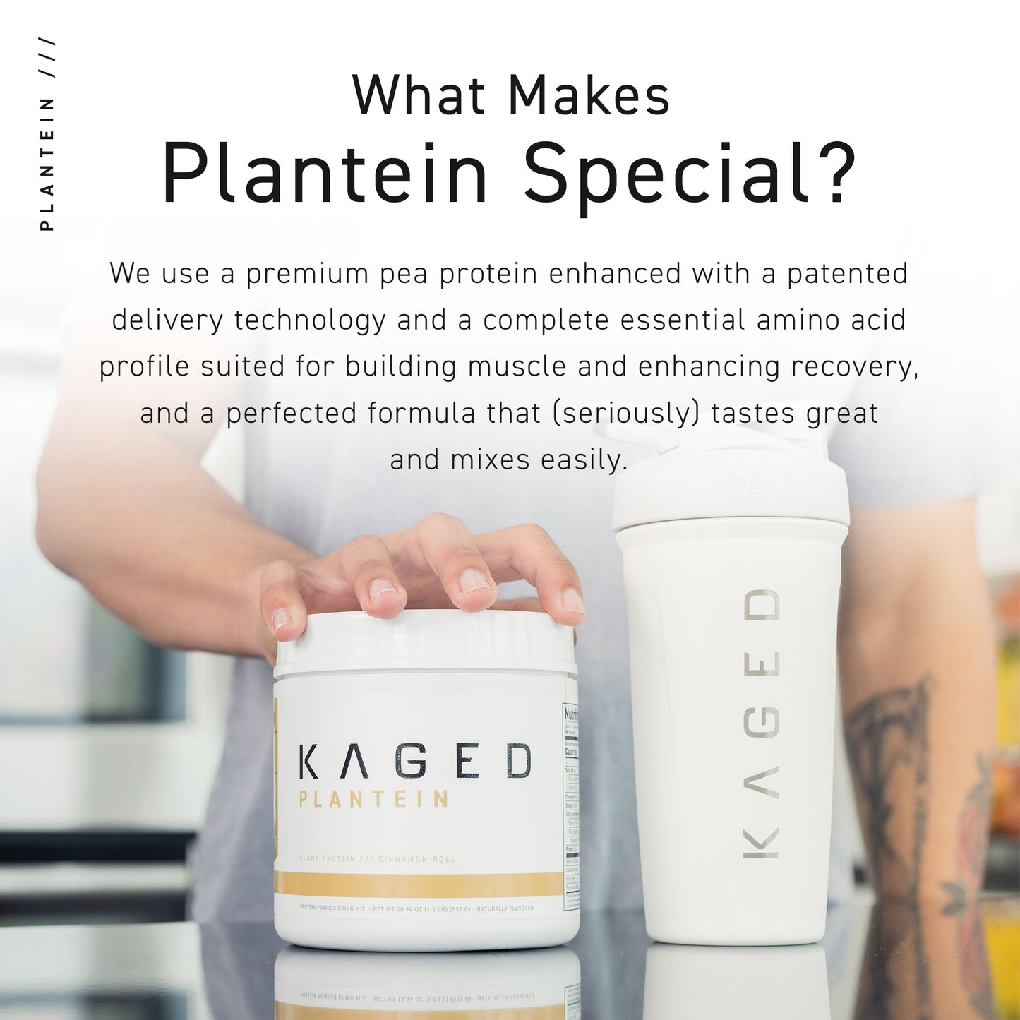 Kaged Plantein Protein Powder