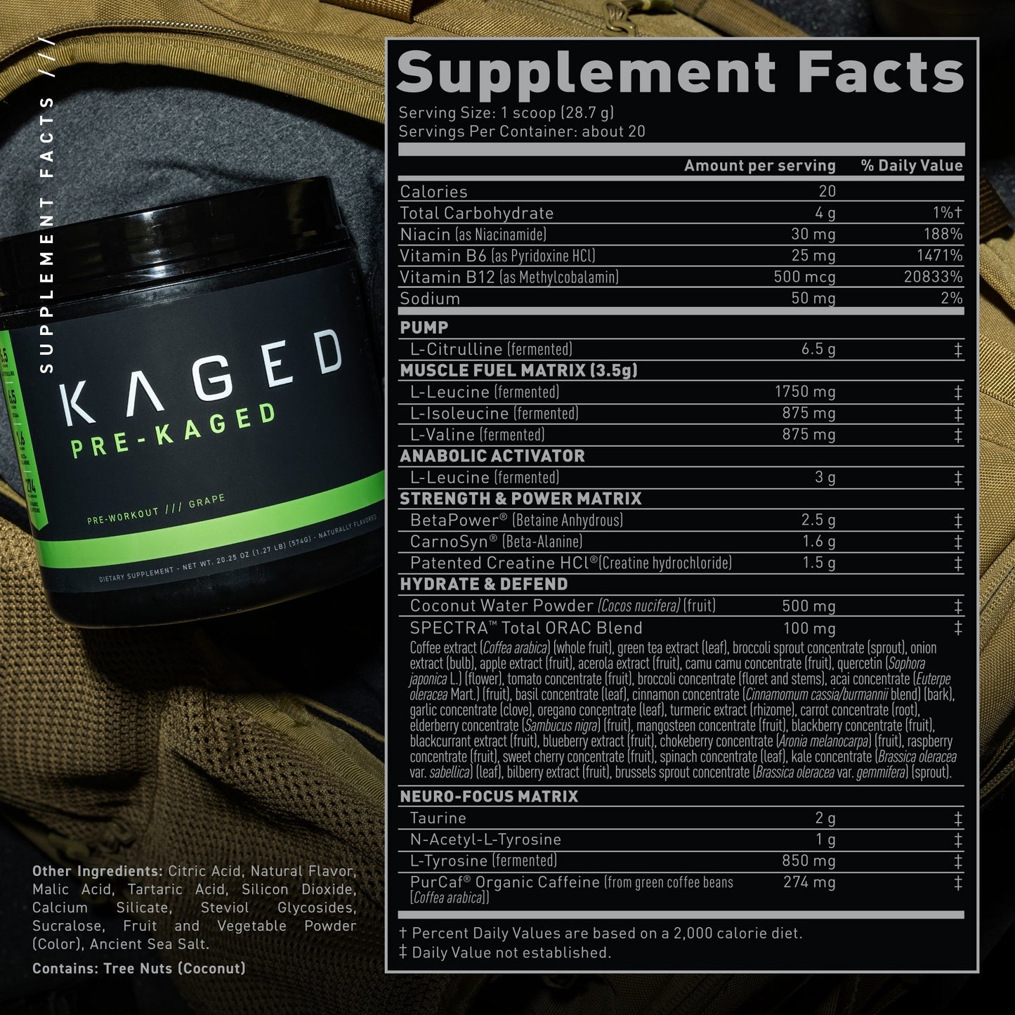 Kaged Pre-Kaged Pre-Workout Formula