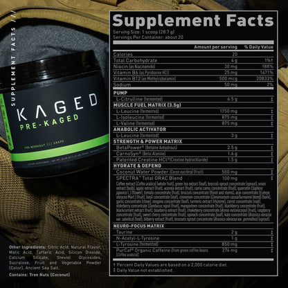 Kaged Pre-Kaged Pre-Workout Formula
