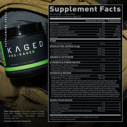Kaged Pre-Kaged Pre-Workout Formula