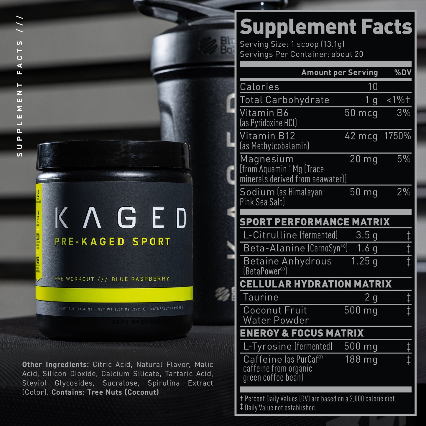 Kaged Pre-Kaged Sport Pre-Workout Formula