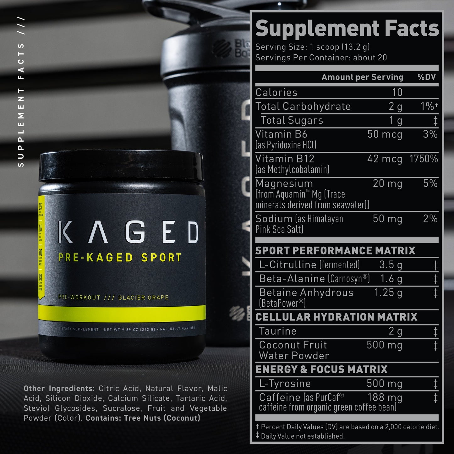 Kaged Pre-Kaged Sport Pre-Workout Formula
