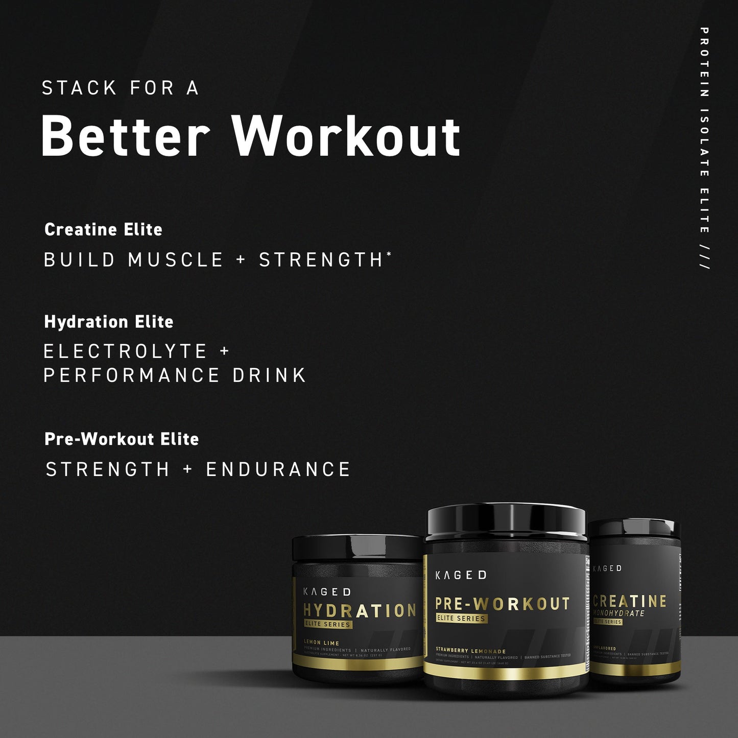 Kaged Protein Isolate Elite Time-Release Protein Powder