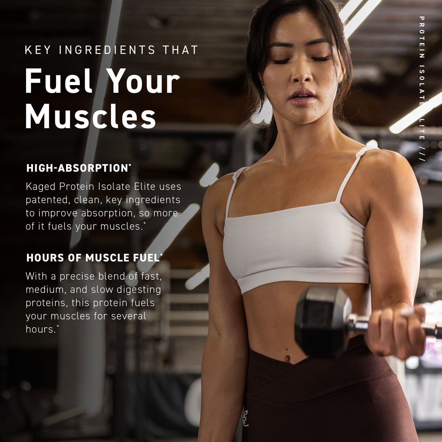 Kaged Protein Isolate Elite Time-Release Protein Powder