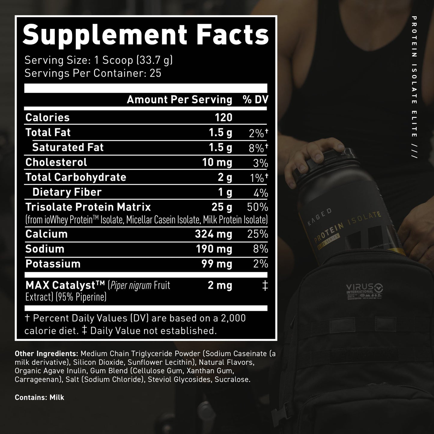 Kaged Protein Isolate Elite Time-Release Protein Powder