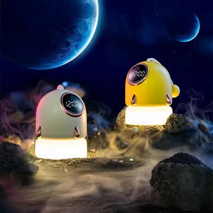 New Table Alarm Clock White Noise Sound Machine for Sleep Bluetooth Speaker Rocket Launch Model Flashing Night Light OEM ODM