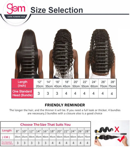 Body Wave Bundles Human Hair 1/3/4 Bundles 100% Human Hair Natural Black Color Brazilian Virgin Weave Bundles Hair Extensions