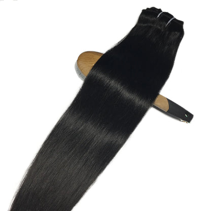 Clip In Hair Extensions Human Hair Brazilian Straight Clip In Natural Black Color Clip Ins Remy Hair 20 22 24 26 Inch For Women