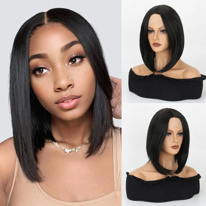 Bob Wig Human Hair 4x4 5x5 Bob Lace Front Brazilian Wigs For Women High Density Straight 13x6 HD Transparent Lace Frontal Wigs