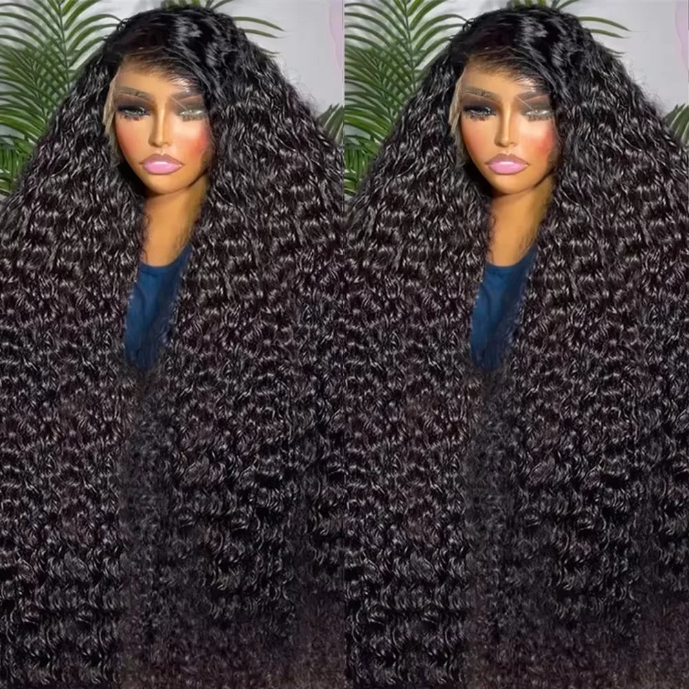 Water Wave Bundle With Closure Wet and Wavy Curly 100% Virgin Raw Jerry Curly Human Hair Bundle With Frontal Hair Extension 18A
