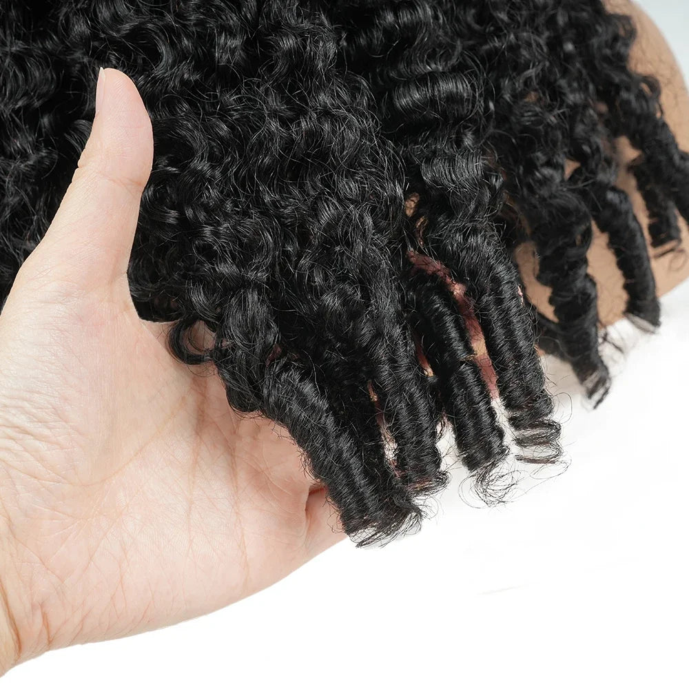 220% Density 13x4 13x6 HD Transparent Burmese Curly Human Hair Wigs 12A Human Hair Wigs With Spiral End Texture For Black Women