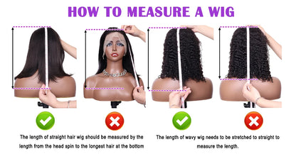 10-14 Inch Short Curly Bob Wig 13x4 HD Transparent Lace Frontal Wig 100% Human Hair 200 Density Deep Wig Pre Plucked For Women