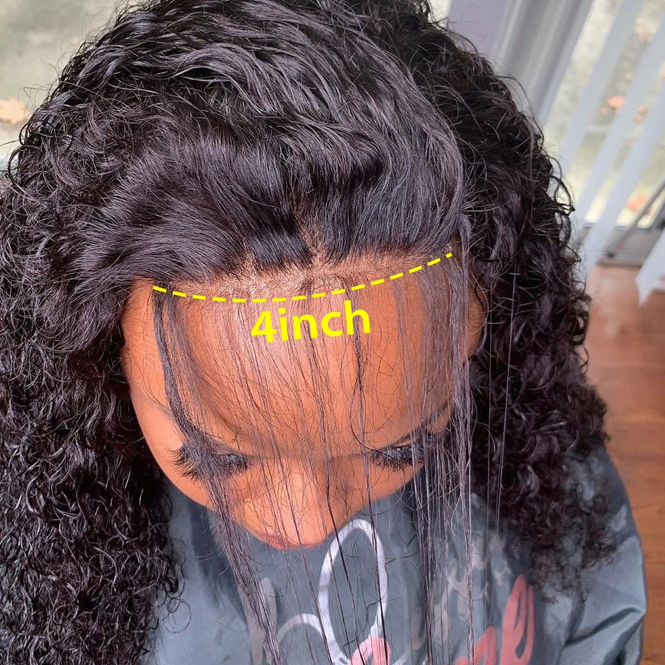 Water Wave Bundle With Closure Wet and Wavy Curly 100% Virgin Raw Jerry Curly Human Hair Bundle With Frontal Hair Extension 18A