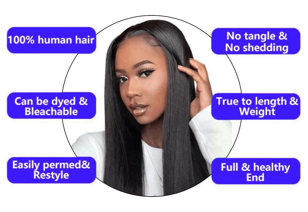 Straight Bob Wig Human Hair Color #4 Chocolate Brown HD Lace Front Wig 13x4 Lace Front Wigs Human Hair Pre Plucked 200% Density