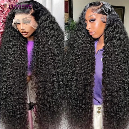 Water Wave Bundle With Closure Wet and Wavy Curly 100% Virgin Raw Jerry Curly Human Hair Bundle With Frontal Hair Extension 18A