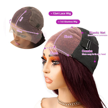 100% Human Hair Glueless Short Bob Wigs 13x6 Hd Lace Front Wig Frontal Vietnamese Multi Parting Braided Wear And Go Pre Plucked