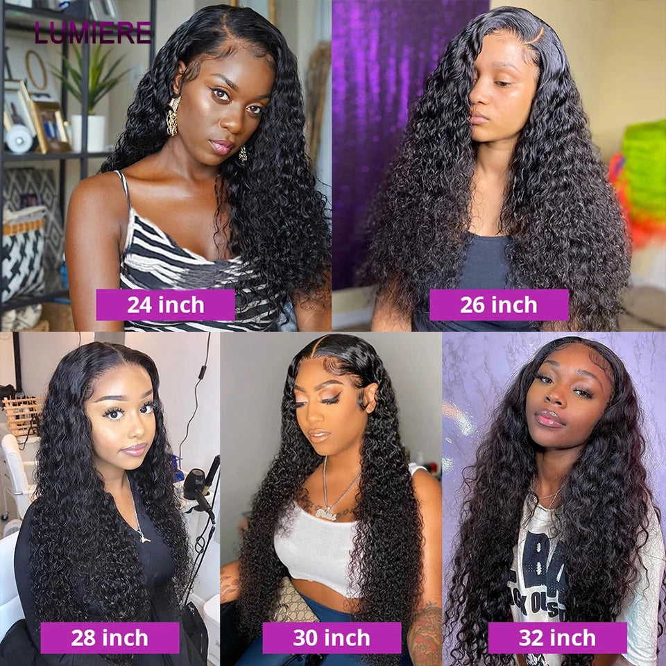 Water Wave Bundle With Closure Wet and Wavy Curly 100% Virgin Raw Jerry Curly Human Hair Bundle With Frontal Hair Extension 18A