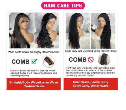 200 Density Body Wave 13x6 HD Transparent Lace Front Human Hair Wigs For Women 13x4 360 Lace Frontal Brazilian Wigs Pre Plucke