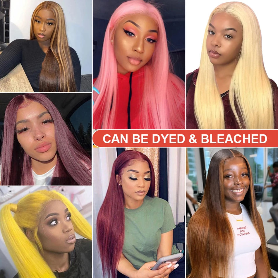 13x4 Bone Straight Lace Front Wig 30 40 Inch Lace Front Human Hair Wigs For Women 13x6 Brazilian Hair Glueless wigs Human Hair