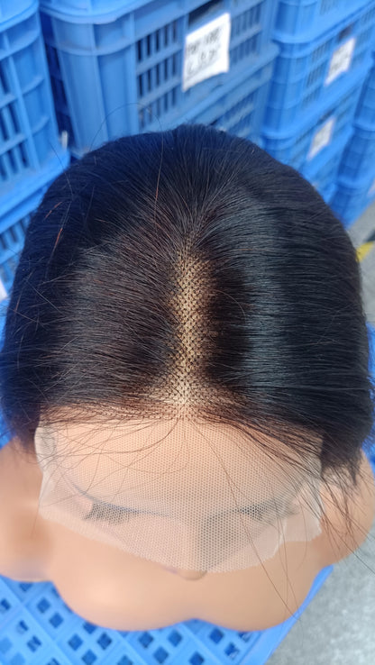 Brazilian Human Hair Bob Wigs Glueless HD Lace Front Wig No Glue Short Bone Straight Lace Frontal Wig Ready to Wear 250 Density