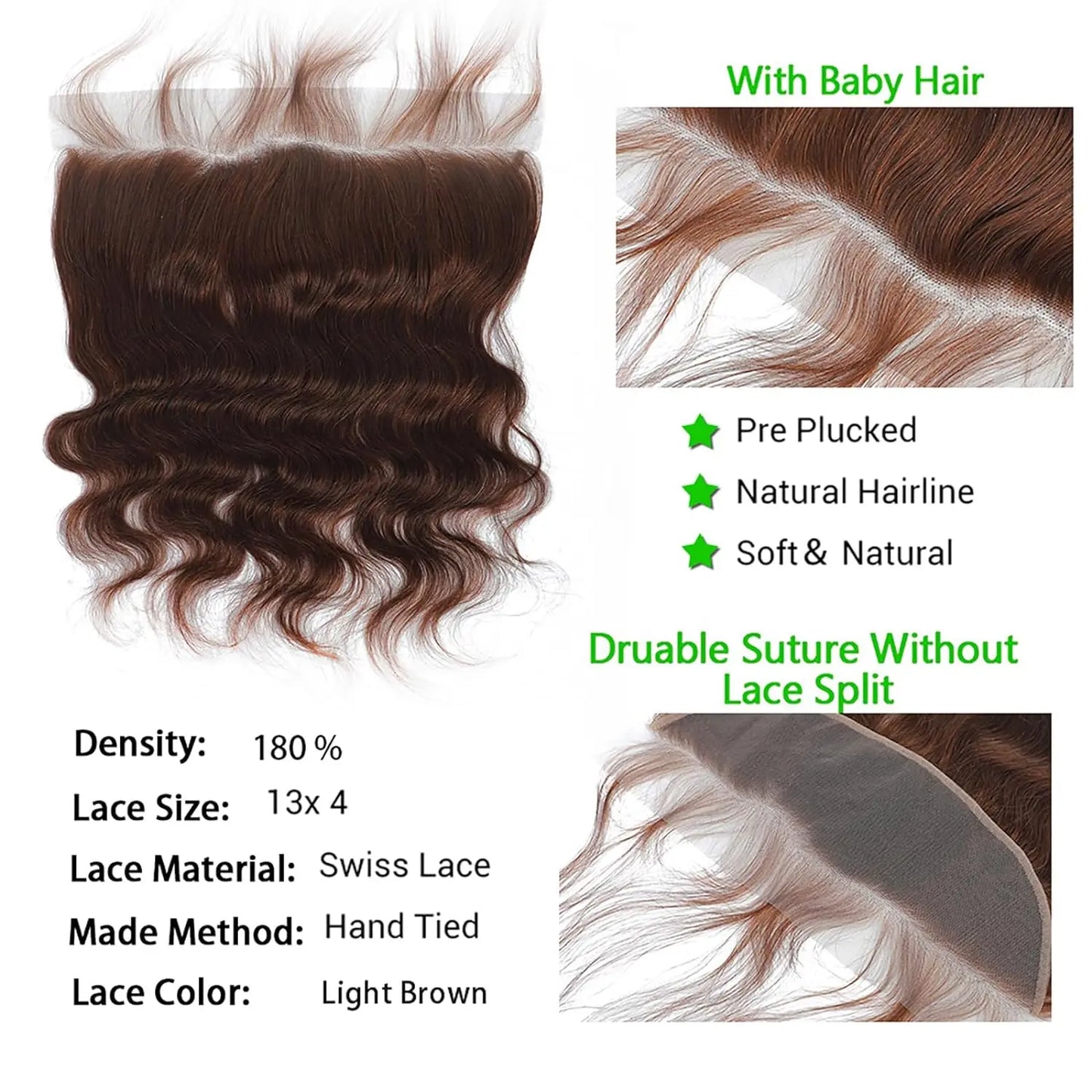 Unprocessed Brazilian Body Wave Human Hair Bundles HD Frontal/Closure Invisible Melt Skin Lace 4x4 13x4 100% Raw Remy Hair Weave