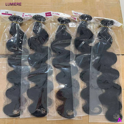Loose Body Wave Virgin Raw Indian Wholesale Human Hair 3/4 Bundles Deal For Women Wet And Wavy Hair Weave Extension Double Weft