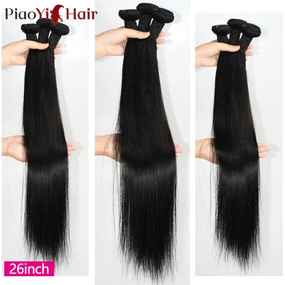 12A Straight Human Hair Bundles 100% Raw Human Hair Bundles 20 22 24Inch Unprocessed Virgin Human Hair Extension Top Quality