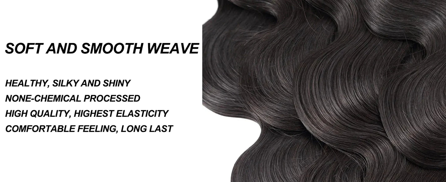 12A Body Wave Human Hair Bundles 40 Inch Human Hair Unprocessed Brazilian Virgin 3 4 Pcs Raw Hair Bundles Weave Extensions