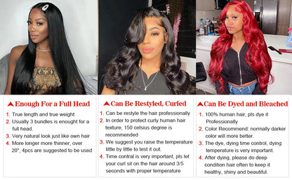 Vanlov Straight Hair Brazilian Straight Human Hair Weave Bundles Natural Black 1/3/4 pcs/lot 100% Human Hair Bundles Remy Hair