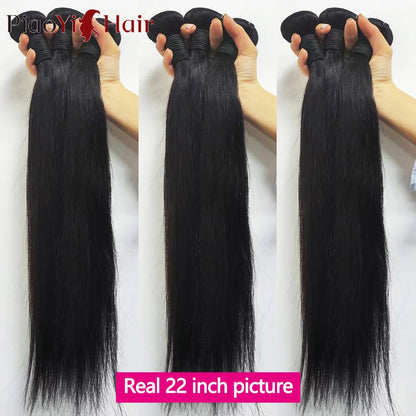 12A Straight Human Hair Bundles 100% Raw Human Hair Bundles 20 22 24Inch Unprocessed Virgin Human Hair Extension Top Quality