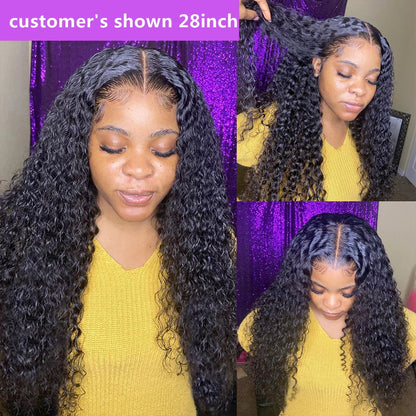 Water Wave Bundle With Closure Wet and Wavy Curly 100% Virgin Raw Jerry Curly Human Hair Bundle With Frontal Hair Extension 18A
