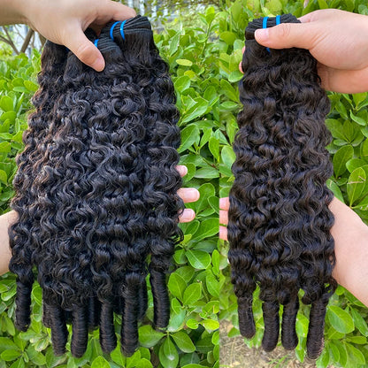 PerisModa Burmese Curly Bundles 100% Human Hair Bundles Virgin Weave Human Hair Extensions Curly Ends 1/3/4 Pcs Natural Color