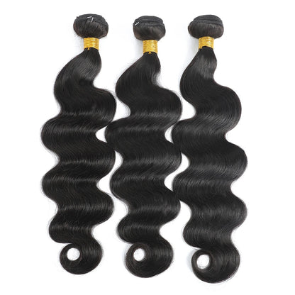 Unprocessed Brazilian Body Wave Human Hair Bundles HD Frontal/Closure Invisible Melt Skin Lace 4x4 13x4 100% Raw Remy Hair Weave