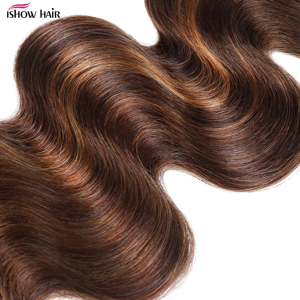 FB 30 Highlight Bundles Brazilian Body Wave 100% Human Hair Bundles 1B 4 30 Ombre Remy Human Hair Wavy Virgin Hair Extentions