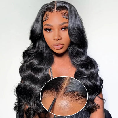 Body Wave Human Hair Wigs Glueless Lace Frontal Wigs 5X5 Hd Lace Closure Wigs Pre Cut Brazilian For Women 220 Density 30 32 Inch