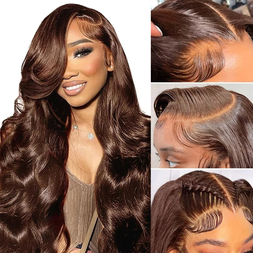 Unprocessed Brazilian Body Wave Human Hair Bundles HD Frontal/Closure Invisible Melt Skin Lace 4x4 13x4 100% Raw Remy Hair Weave