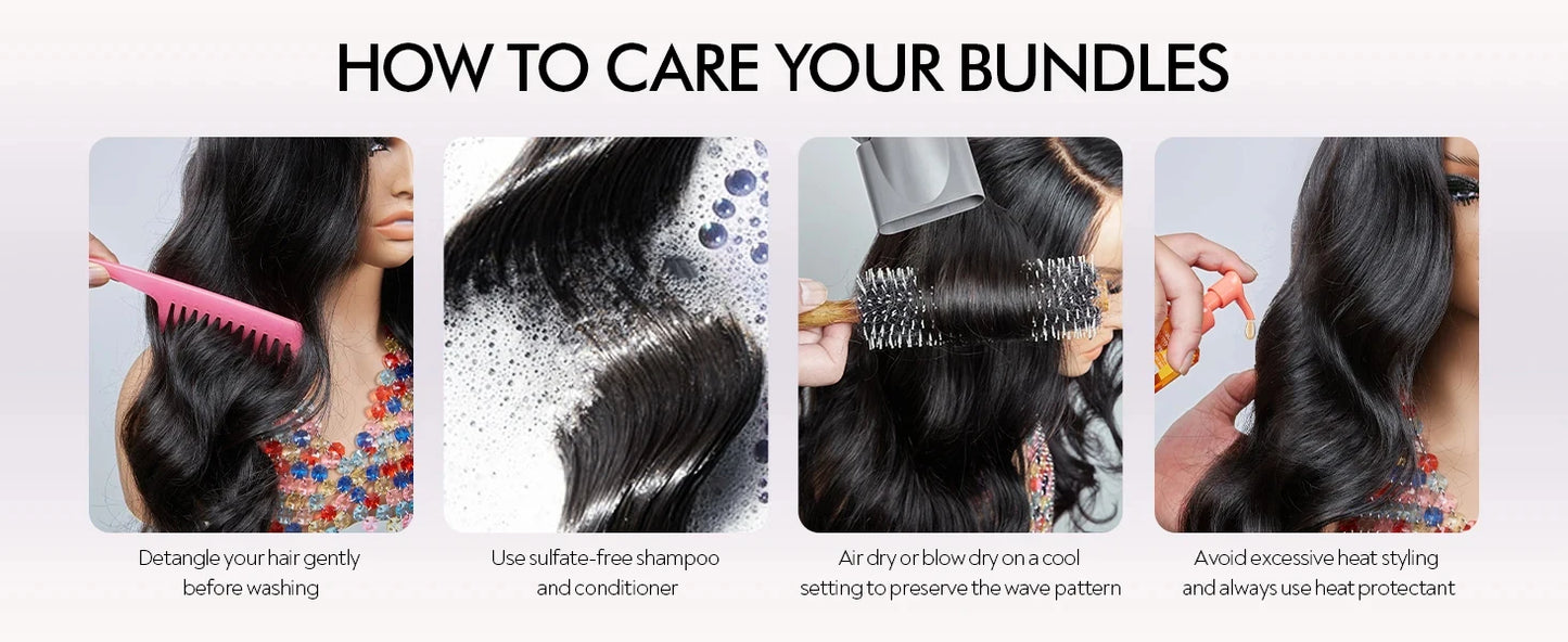 12A Body Wave Human Hair Bundles 40 Inch Human Hair Unprocessed Brazilian Virgin 3 4 Pcs Raw Hair Bundles Weave Extensions